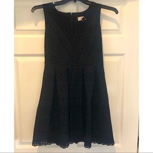 Black LOFT lace overlay dress